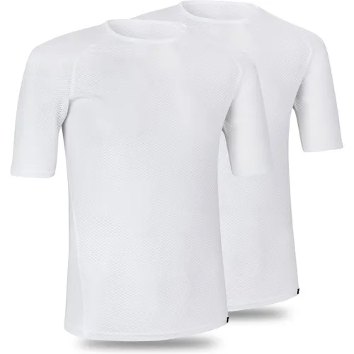 GripGrab Ultralight Mesh SS Base Layer 2er Set - Herren Funktionsshirt XL - Funktionsunterwäsche für Herren, ultraleicht und atmungsaktiv für optimalen Komfort bei sportlichen Aktivitäten.