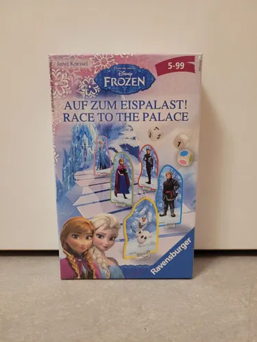 Ravensburger Disney Frozen: Auf zum Eispalast! - Gesellschaftsspiel für 2-4 Spieler, ideal für Kinder von 5-7 Jahren, fördert Teamarbeit und Kreativität im magischen Frozen-Universum.