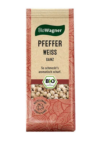 Bio Wagner Bio Pfeffer weiß ganz 0.050kg 4049164124593