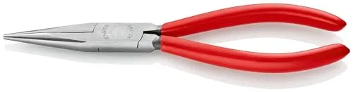 Knipex 30 21 190 Flachrundzange - Elektronik- u. Feinmechanikzange - Zangen für präzise Arbeiten, hoch belastbar und verschleißarm aus Chrom-Vanadium Elektrostahl, ideal für Elektronik und Feinmechanik.