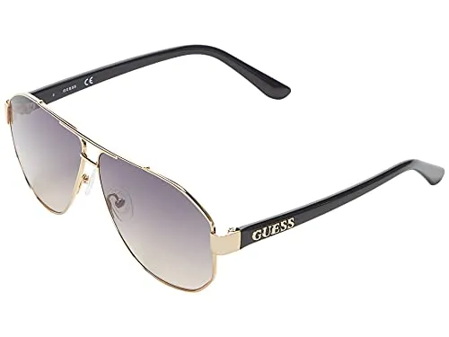 Guess Sonnenbrille GF6145 6132B - Elegante Pilot-Sonnenbrille aus Metall mit 100% UV-Schutz, ideal für stilbewusste Träger. Perfekt für sonnige Tage!