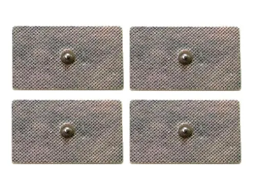 selbstklebende Elektroden rechteckig 5 x 10 cm mit Standard-Clip 4 mm 4