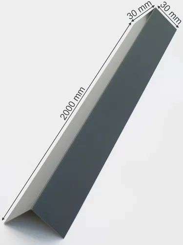 Alu Winkelblech Kantblech, Winkel 90° Alu L-Winkel 30 mm Anthrazit Grau RAL 7016