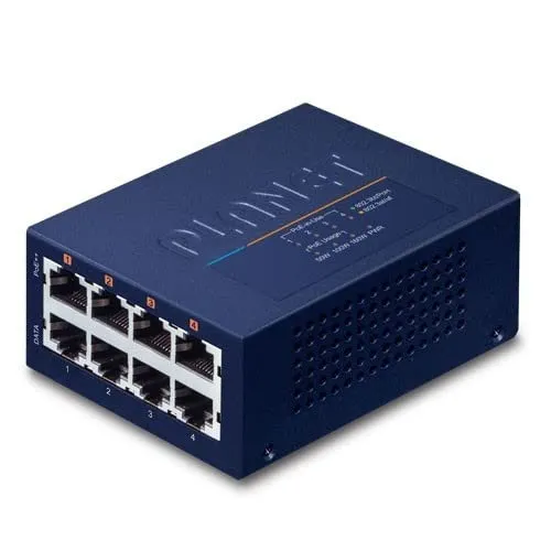 Planet 4-Port Multi-Gigabit 802.3bt PoE++ Injector Hub UPOE-400, W125821838 (PoE++ Injector Hub UPOE-400, Fast Ethernet (10/100), Power Over Ethernet (PoE), Wall mountable)