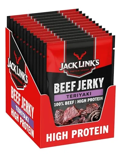 Jack Links Beef Jerky Teriyaki – 12er Pack (12 x 25g) von Jack Link's