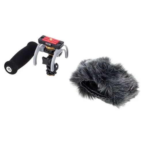 Rycote Sony PCM-D100 Audio Kit - Mikrofonzubehör mit Mini WindScreen und Hot Shoe Adapter, perfekt für professionelle Aufnahmen und windgeschützte Klangqualität.