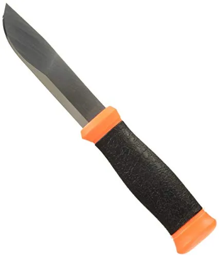 Morakniv Gürtelmesser 2000 Orange, rostfreier Stahl, orange/schwarzer Kunststoff-Griff, Kunststoff-Scheide