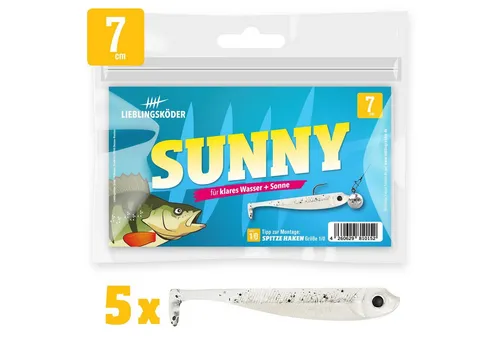 Lieblingsköder Kunstköder Lieblingsköder Gummifische 7cm - 5 Angelköder