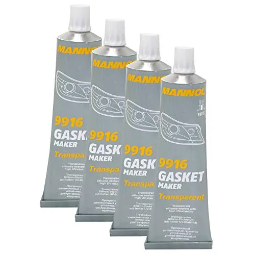 Dichtungsmittel Dichtmasse Silikon Gasket Maker transparent MANNOL 9916 4 X 85 g