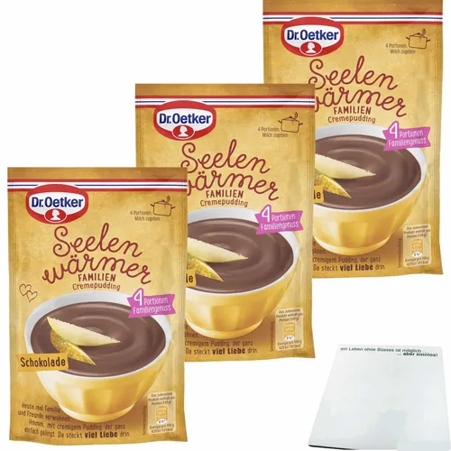 Dr.Oetker Seelenwärmer Familie Schokolade 3er Pack 3x99g Packung usy Block