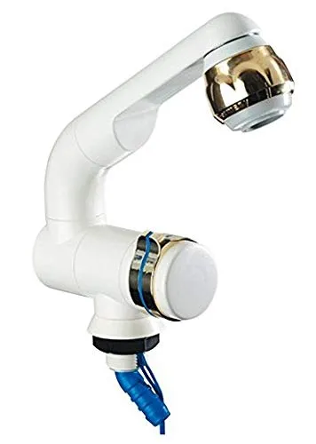 Barwig Compact Automatik-Wasserhahn weiß/gold SB