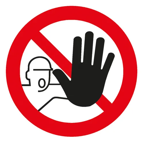 SafetyMarking Verbotsschild 200 mm Alu Zutritt für Unbefugte verboten - 11.0833
