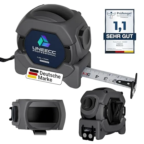 UNEECC Professional Maßband 5 m | Auto Lock