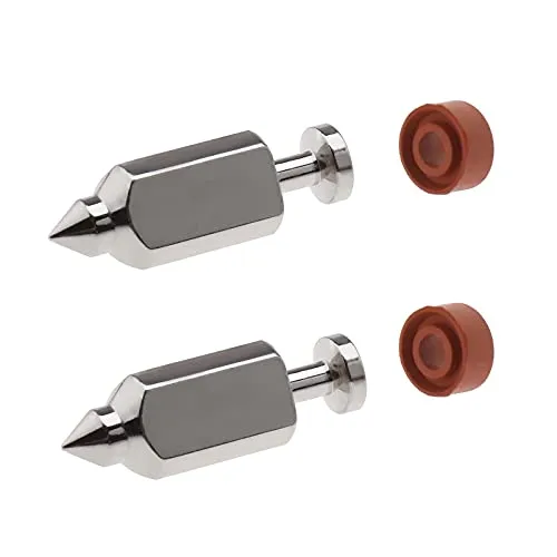 ECSiNG 2 Sets von 398188 Vergaser-Schwimmerventil Nadelsitz Set kompatibel mit Brriggs & Stratton Lawn 83412 90700 91700 Rasenmäher Motorreparatur Ersatzzubehör