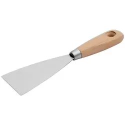 BERGTECTOOL Malerspachtel MALERSPACHTEL, HOLZ (Packung, 1 Malerspachtel) Holzgriff, Maler und Rennovierungsarbeiten silberfarben 4 cm x 23,5 cm