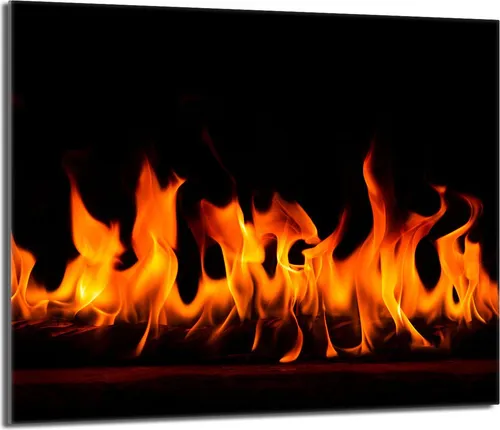 Glasschutzplatte für Herd 60x52 Fire