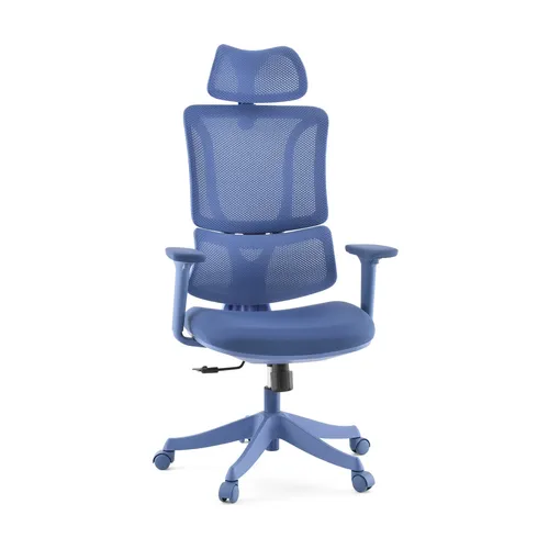 Ergonomischer Bürostuhl mit Kopfstütze - Komfortabler Drehstuhl für optimale Sitzhaltung - Drehstühle & -sessel, mit gepolsterter Mesh-Oberfläche und verstellbarer Sitzhöhe für maximalen Komfort beim Arbeiten.