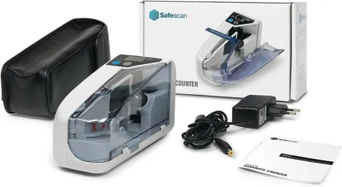 Safescan Banknotenzähler im Taschenformat (115-0255) - Kompakter Banknotenzähler für unterwegs, ideal für Händler und Marktstände – schnell und präzise Zählung von Bargeld.