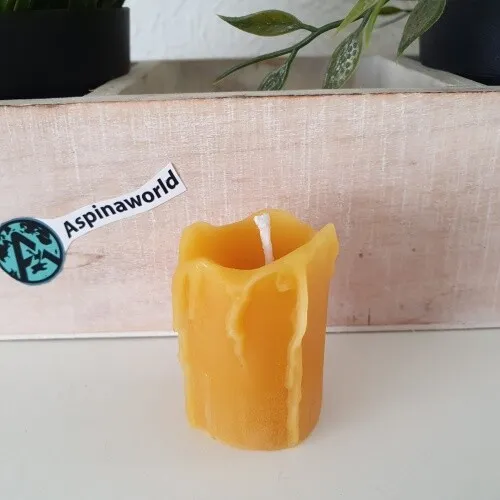 Bienenwachskerze Schmelzende Kerze 4 cm - Kerze aus Bienenwachs