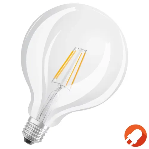 OSRAM E27 Globe 100 LED Glühbirne klar dimmbar 11W wie 100W