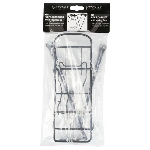 Ventura EB0903B Drager Alu 26 28” - Praktischer Alu-Träger für Fahrräder, leicht und robust, ideal für Outdoor-Aktivitäten und vielseitige Nutzung.