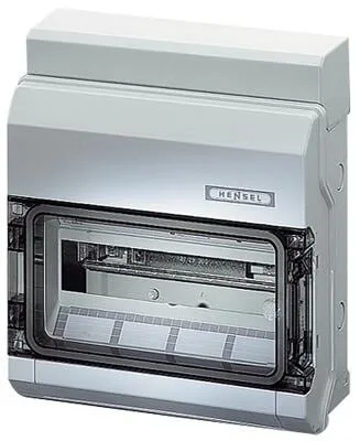 Hensel Automatengehäuse KV1512 Aufputzverteiler - Sonstige Elektroinstallationsartikel, wetterfest und ideal für den Einsatz in Feuchträumen mit Platz für 12 Module.