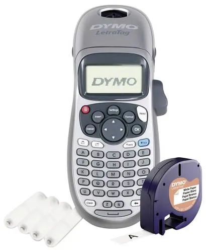 DYMO LetraTag LT 100H - Handliches Beschriftungsgerät - Drucker: Praktisches Beschriftungsgerät mit großem Display für präzise Etiketten und Schnellzugriffstasten für effizientes Arbeiten.