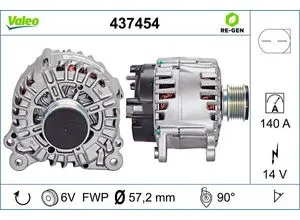 VALEO Generator REMANUFACTURED PREMIUM 14V 150A für SKODA VW - Autoteile - Hochwertiger, wiederaufbereiteter Generator mit 150A Ladestrom, ideal für zahlreiche Modelle von VW, Audi und mehr, sorgt für zuverlässige Stromversorgung.