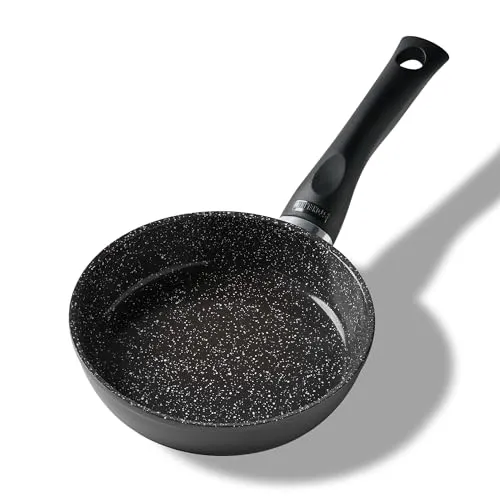 STONELINE Ceramic Bratpfanne 16 cm – PFAS-frei und Induktionsgeeignet - Pfannen für alle Herdarten: Die STONELINE Keramikpfanne ermöglicht gesundes Braten mit wenig Fett dank ihrer kratzfesten Keramikbeschichtung. Perfekt für Fleisch, Fisch und Gemüse.