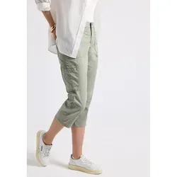 STREET ONE 3/4-Hose Style Yulius im Cargo-Style, pastel green - Stretchhose im Cargo-Style, bequem und pflegeleicht, ideal für lässige Outfits. Perfekt für den Sommer!