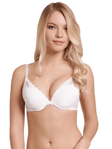 Lisca Damen Evelyn Push-Up BH 20230 - Weiß, 80B - Klassische BHs für Damen mit attraktivem Bralette-Schnitt und elastischer Spitze, perfekt für ein üppiges Dekolleté und optimalen Tragekomfort.