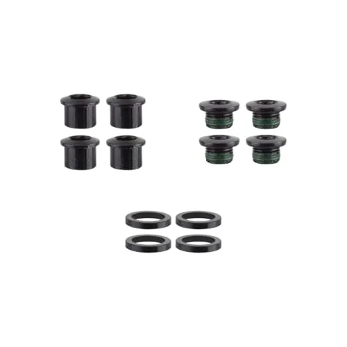 Truvativ Unisex – Erwachsene Kettenblatt Bolt Kit 4 Arm Kettenblattschraube, schwarz, One Size