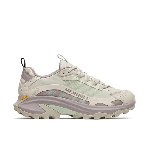 Merrell Moab Speed 2 GTX greige 37,5 - Fitnessschuhe für Damen mit GORE-TEX Membran für optimalen Wetterschutz und außergewöhnlicher Atmungsaktivität. Ideal für Wanderungen und Outdoor-Aktivitäten.