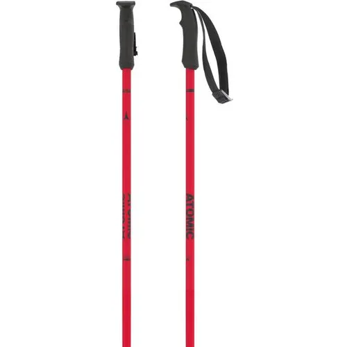 ATOMIC AMT Skistöcke - Rot - 130 cm - Skistöcke aus hochwertigem 3* Aluminium mit ergonomischem Griff und verstellbarer Handschlaufe für optimalen Grip und Halt auf der Piste.