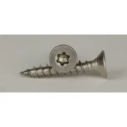Schäfer-Peters GmbH Spanplattenschraube Spanplattenschraube Senkkopf, Edelstahl A4, 4,0x25 mm, TX 20, (200 St) silberfarben 4,0 x 25 (200 Stück) | 25 mm
