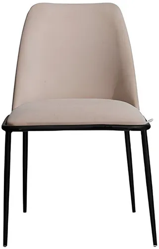 Xlmoebel Esszimmerstuhl Designer-Stuhl in Beige mit hochwertigem Textilbezug (1 St), Hergestellt in Europa