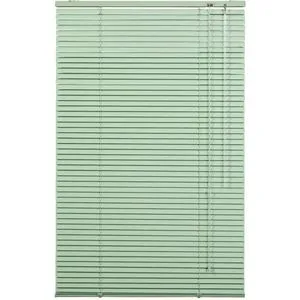 Lichtblick Aluminium Jalousie in Grün, 40 cm x 60 cm - Jalousien für Fenster und Türen, leicht zu montieren ohne Bohren, ideal für individuelle Lichtregulierung und in verschiedenen Farben erhältlich.