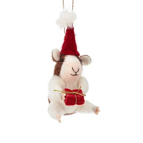 Sass & Belle Weihnachts-Meerschweinchen-Hängefilz-Dekoration