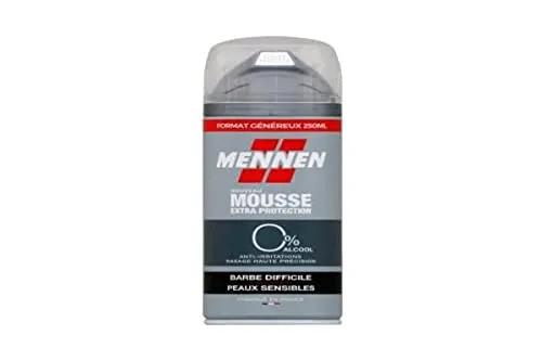 Mennen Rasierschaum für Difficiles, 250 ml | Macht den Bart geschmeidig, minimiert Reizungen und Mikroschnitte, cremiger Schaum mit Mikrobelüftung, optimaler Diffusor