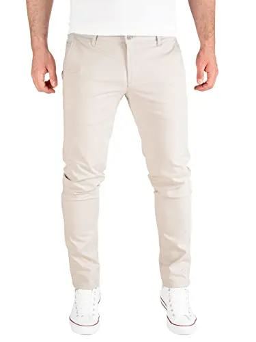 PITTMAN Derrick - Slim Fit Chino Hose Herren - Wanderhosen in Grau (Silver Lining 144501) mit hochwertigem Materialmix für maximalen Tragekomfort und Bewegungsfreiheit. Ideal für Freizeit- und Business-Looks.