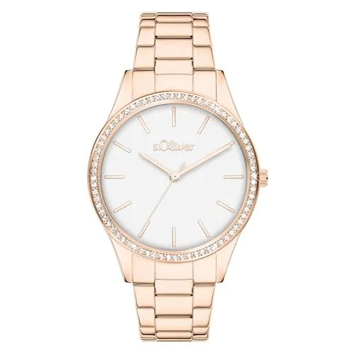 s.Oliver Damenuhr Roségold