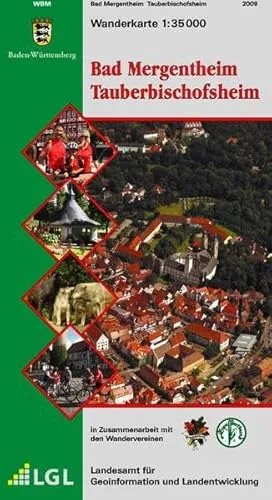 Wanderkarte 1:35000 Bad Mergentheim Tauberbischofsheim: Hrsg. v. Landesvermessungsamt Baden-Württemberg (Wanderkarten 1:35 000)