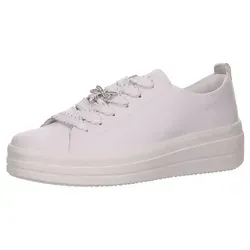 Remonte Damen Sporthalbschuhe in Weiß-Kombi - Stylische Remonte Sneaker für Damen mit leichter Laufsohle und weichem Wechselfußbett. Ideal für den Alltag und in Komfortweite sowie Übergrößen erhältlich.