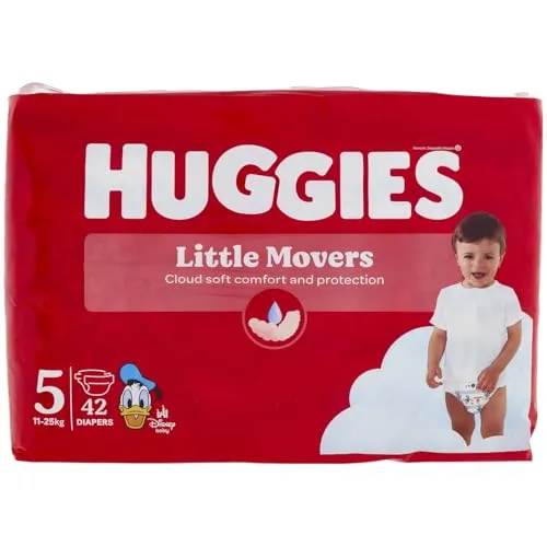 Huggies Ultra Comfort Pannolino per Bambini Taglia 5 per 11-25 Kg, 42 Pezzi