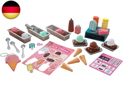KidKraft Eisdielen Spielset mit Eistüten, Brownies und Magneten für die K