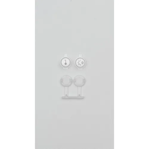 Ritto 1231352 Tastensatz für Wohntelefon Standard 17630 und Komfort 17650, weiß