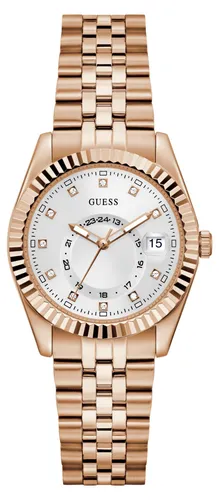 Guess Jada GW0936L4 - Elegante Damenuhr - Hochwertige Armbanduhr für Damen im luxuriösen Roségold-Design. Mit leuchtenden Zeigern, Datumsanzeige und wasserdichtem Gehäuse, ideal für stilbewusste Frauen.