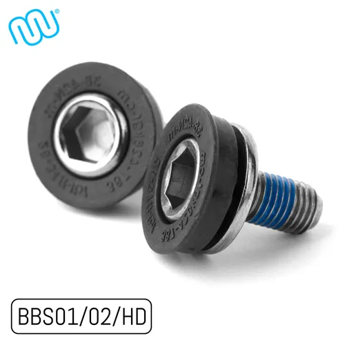 Bafang Kurbelschrauben für BBS01 BBS02 BBSHD rechts und links, M8 Gewinde, Stahl