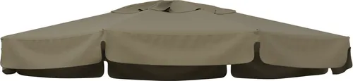 Sun Garden Easy Sun TM Ersatzbezug 350 cm - taupe B056 - Sonnenschirme, langlebiger Bezug aus hochwertigen Olefin-Fasern mit wasserabweisender Beschichtung und stabilisierender Schlaufe für optimalen Sonnenschutz.