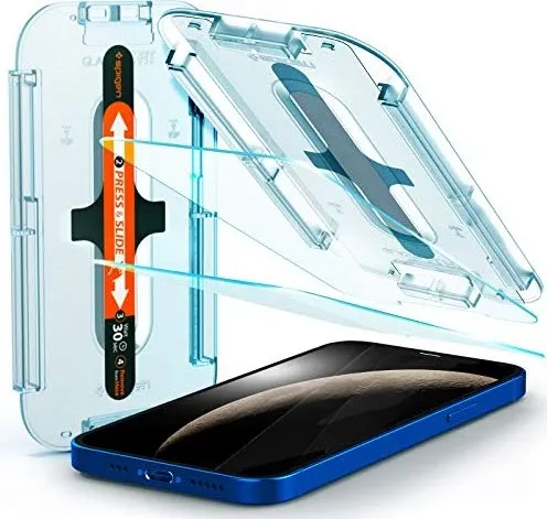 Spigen Glas tR EZ Fit 2P iPhone 12/iPhone 12 Pro, 2 Stk von Spigen